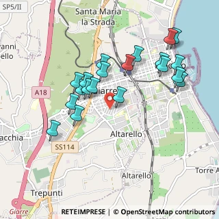 Mappa Via Lazio, 95014 Giarre CT, Italia (1.0505)