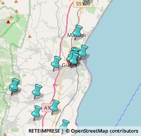 Mappa Via Lazio, 95014 Giarre CT, Italia (4.11333)