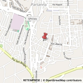 Mappa Via vespri 89, 91028 Partanna, Trapani (Sicilia)