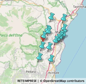 Mappa Via Vittorio Veneto, 95010 Milo CT, Italia (6.15333)