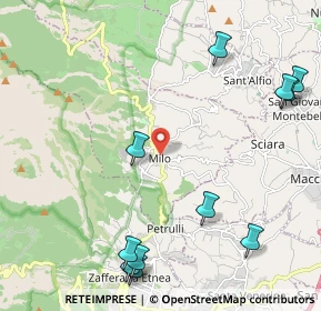 Mappa Via Vittorio Veneto, 95010 Milo CT, Italia (3.13182)