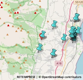 Mappa Via Vittorio Veneto, 95010 Milo CT, Italia (5.611)