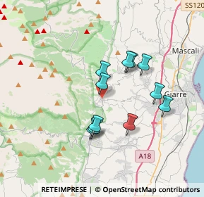 Mappa Via Vittorio Veneto, 95010 Milo CT, Italia (3.27)