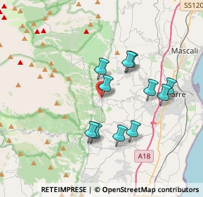 Mappa Via Vittorio Veneto, 95010 Milo CT, Italia (3.56727)