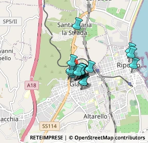 Mappa Via Vittorio Alfieri, 95014 Giarre CT, Italia (0.57632)