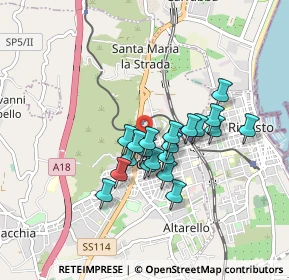 Mappa Via Vittorio Alfieri, 95014 Giarre CT, Italia (0.7375)