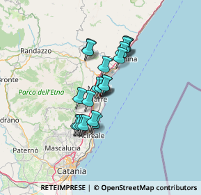 Mappa Via Enrico Cialdini, 95018 Riposto CT, Italia (10.753)