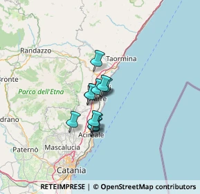 Mappa Via Enrico Cialdini, 95018 Riposto CT, Italia (8.51455)