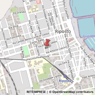 Mappa Via Gioeni, 18, 95018 Riposto, Catania (Sicilia)