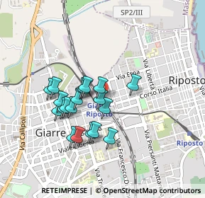 Mappa Piazza Giuseppe Mazzini, 95014 Giarre CT, Italia (0.4065)