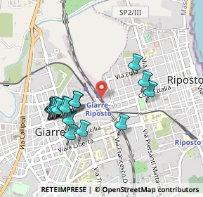 Mappa Piazza Giuseppe Mazzini, 95014 Giarre CT, Italia (0.511)