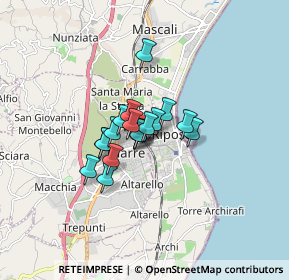 Mappa Piazza Giuseppe Mazzini, 95014 Giarre CT, Italia (1.03389)