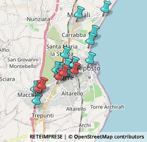 Mappa Piazza Giuseppe Mazzini, 95014 Giarre CT, Italia (1.551)