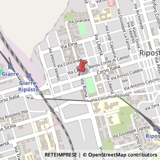 Mappa Via roma 57, 95018 Riposto, Catania (Sicilia)