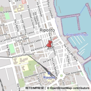 Mappa Via Mongibello, 133, 95018 Riposto, Catania (Sicilia)