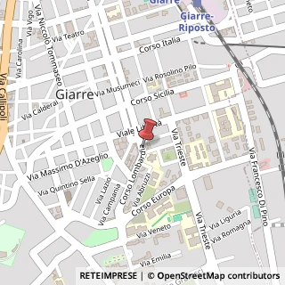 Mappa Corso Lombardia, 4, 95014 Giarre, Catania (Sicilia)