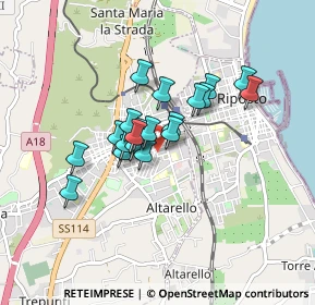 Mappa Piazza Spina Sacerdote, 95014 Giarre CT, Italia (0.6665)