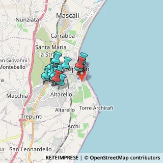 Mappa Via Musumeci Ernesto, 95018 Riposto CT, Italia (1.52105)