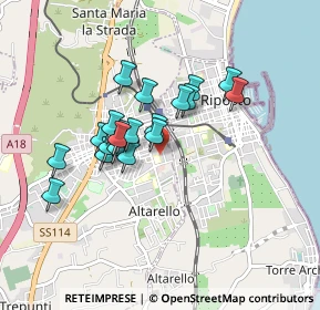 Mappa Via Maccarrone, 95014 Giarre CT, Italia (0.7695)