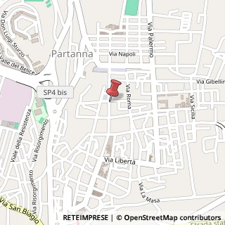 Mappa Via Vittorio Emanuele, 168, 91028 Partanna, Trapani (Sicilia)