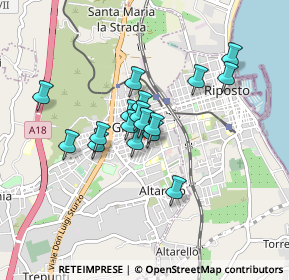 Mappa Via Salvatore Quasimodo, 95014 Giarre CT, Italia (0.70588)