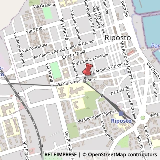 Mappa Via di Circumvallazione, 119, 95018 Riposto, Catania (Sicilia)