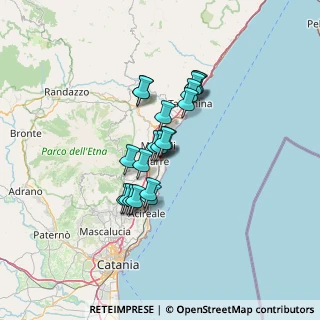 Mappa Via A. Volta, 95018 Riposto CT, Italia (10.7945)