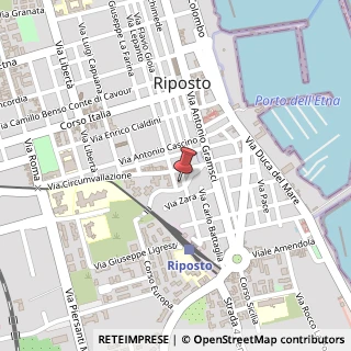 Mappa Via A. Volta, 7, 95018 Riposto, Catania (Sicilia)