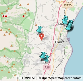 Mappa Via Cava Parisi, 95014 Giarre CT, Italia (5.18733)