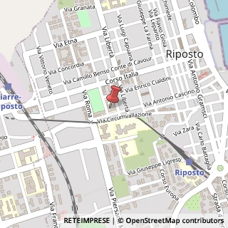 Mappa Via Enrico Cialdini, 122, 95018 Riposto, Catania (Sicilia)