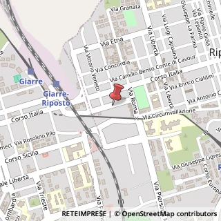 Mappa Via Guglielmo Marconi, 20, 95018 Riposto, Catania (Sicilia)