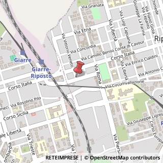 Mappa Via Guglielmo Marconi, 10, 95018 Riposto, Catania (Sicilia)