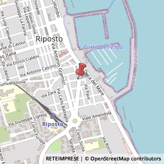 Mappa Via Generale Galliano, 3, 95018 Riposto, Catania (Sicilia)