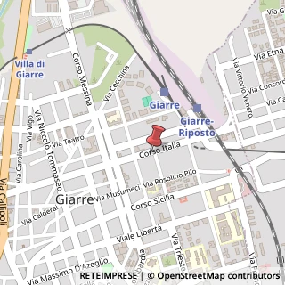 Mappa Corso Italia, 233, 95014 Giarre, Catania (Sicilia)