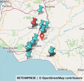 Mappa Via Padre Rosario Russo, 91028 Partanna TP, Italia (12.4825)