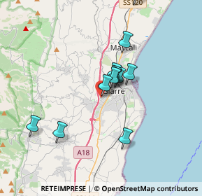 Mappa Via Regina Pacis, 95014 Giarre CT, Italia (3.2475)