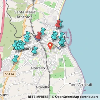 Mappa Via Mattarella Pier Santi, 95018 Riposto CT, Italia (1.06611)