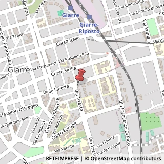 Mappa Via Trieste, 2, 95014 Giarre, Catania (Sicilia)