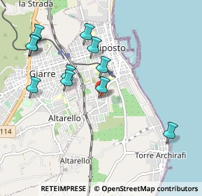 Mappa Via Genova, 95018 Riposto CT, Italia (1.17)