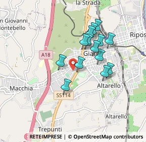 Mappa Via Vitaliano Brancati, 95014 Giarre CT, Italia (0.83143)