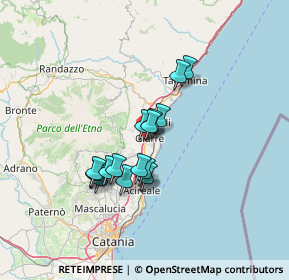 Mappa A18 Messina - Catania, 95014 Giarre CT, Italia (11.57941)