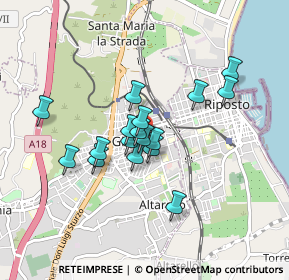 Mappa Via Gravina, 95014 Giarre CT, Italia (0.73882)