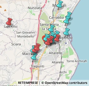 Mappa Via Carlo Alberto, 95014 Giarre CT, Italia (1.4375)