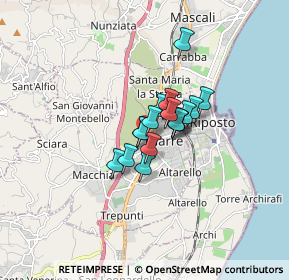 Mappa Via Carlo Alberto, 95014 Giarre CT, Italia (1.00647)