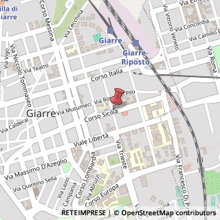 Mappa Via Francesco Crispi, 52, 95014 Giarre, Catania (Sicilia)
