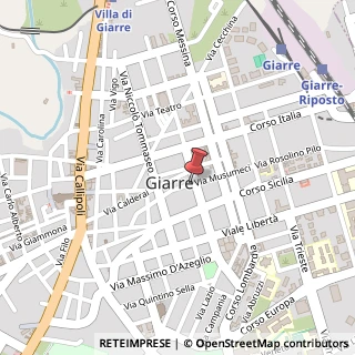 Mappa Via Musumeci Salvatore, 47, 95014 Giarre CT, Italia, 95014 Giarre, Catania (Sicilia)