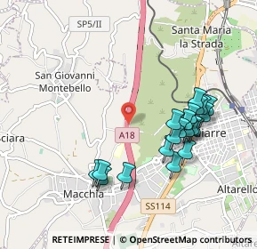 Mappa A18, 95014 Giarre CT, Italia (1.0745)