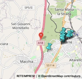 Mappa A18, 95014 Giarre CT, Italia (1.17059)