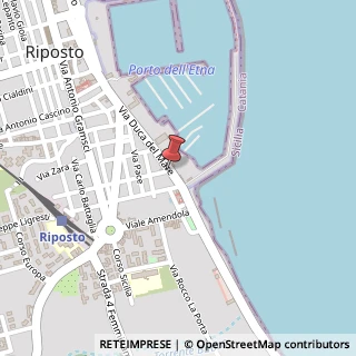 Mappa Via Duca del Mare, 59, 95018 Riposto, Catania (Sicilia)