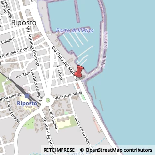 Mappa Via Duca degli Abruzzi, 1/B, 95018 Riposto, Catania (Sicilia)